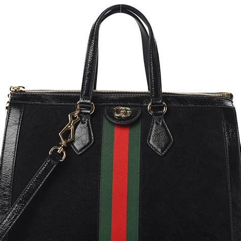 gucci big bag black|black suede gucci bag.